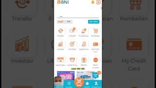 Cara isi pulsa melalui bni mobile banking part 1 #shorts #bnimobilebanking #pulsa