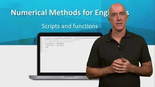 Scripts and Functions in MATLAB  Lecture 4  Numerical Methods for Engineers