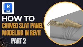 How to Model Curved Slat Wall and Ceiling in Revit