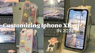 Iphone XR in 2023  Aesthetic Unboxing accessories Organizing + Cleaning