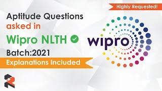 Wipro NLTH 2021 - Aptitude Questions