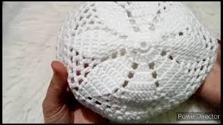 Crochet prayer capscullcap muslim cap فرحي ابوكي واخوكي وزوجك طاقيه صلاة كروشيه