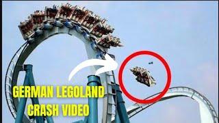 Rollercoaster crash at Legoland Germany injures 30  Legoland Germany Rollercoaster Falling badly