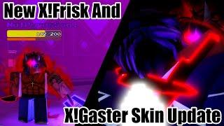 New XFrisk + XGaster Skin Update II Roblox Alternate Battlegrounds  Soulshatters