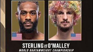 Aljamain “Funk Master” Sterling vs. “Sugar” Sean O’Malley walkouts and intros.