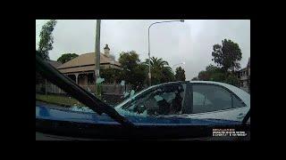 Dash Cam Camry pulls across road and gets T boned - Parramatta NSW