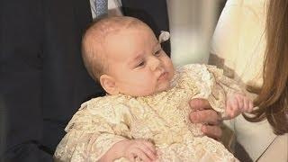 Prince Georges Christening Royal Family gather for service