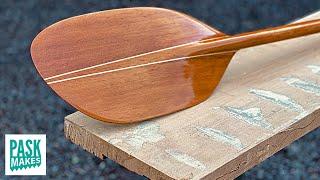 Lightweight Kayak Paddle from a Reclaimed Wooden Board
