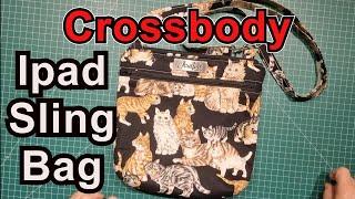 How to sew CrossbodySling shoulder bag IpadTablet multi function carry bag with lots of pockets