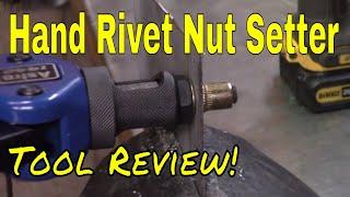 Tool Review of the Astro Pneumatic Tool 1442 Hand Rivet Nut Setter Kit