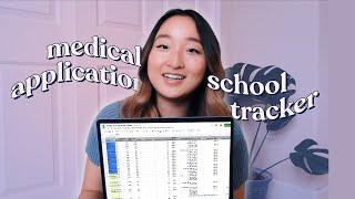 My Medical School Application Tracker FREE TEMPLATE #shorts