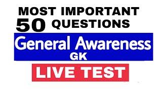 TOP 50 GK Questions  General Awareness Most Important MCQ