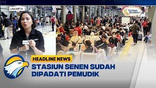 Mudik Lebaran Stasiun Senen Mulai Ramai