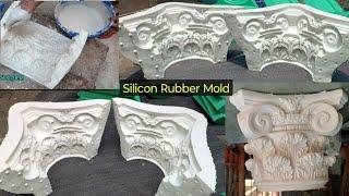 silicon dai gypsum design mold silicon rubber Mold Pilar head