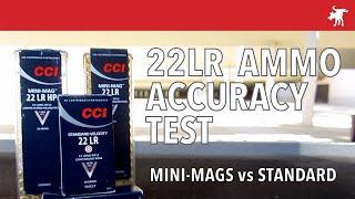 CCI Mini-Mag vs Standard Velocity Ruger 1022