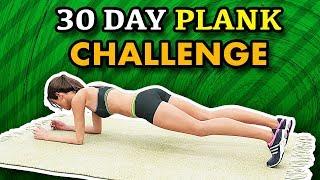 30 Day Plank Challenge At Home - Lose Body Fat Get Skinny