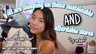 yall are sleeping on these sustainable AND afforable stores try-on haul