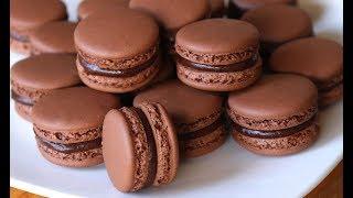 มาการองไส้ช็อคโกแลต French Chocolate Macarons l ครัวป้ามารายห์