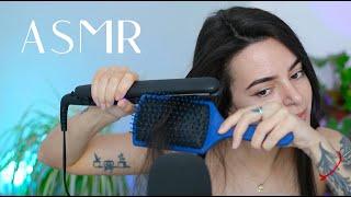 ASMR Styling My Hair - Wavy to Straight Whispered  Nymfy Official