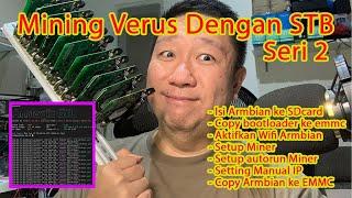 130. Mining Verus dengan STB B860h -2 . Setting Armbian untuk mining