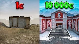 1€ VS 10 000€ CSGO MAP