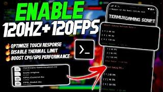 Max 90 - 120 FPS  Enable 120FPS + 120Hz  Refresh Rate  Stable Fps & Performance  No Root