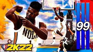 ZION WILLIAMSON SKILLED INTERIOR FORCE BUILD on NBA 2K22