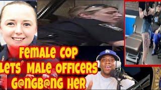 Female Cop Let’s Male Officers Run A S3X Train On Her While On Duty… G@NGB@NGING Her Daily