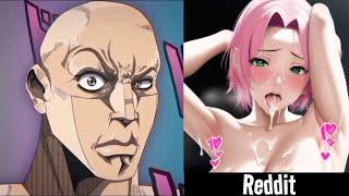 Sakura VS Reddit the rock reaction meme