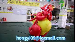 Hongyi Inflatable Bondage Red Dragon Costume