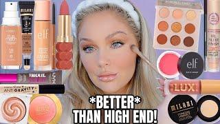 Full Face of DRUGSTORE Makeup Thats *BETTER* Than HIGH END  Best Drugstore Makeup  Kelly Strack