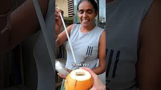 $0.50 Coconut on the Streets of Colombo Sri Lanka 