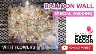 Wedding Balloon Wall  Balloon Wall Tutorial