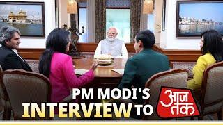 LIVE  PM Modis interview to Aaj Tak