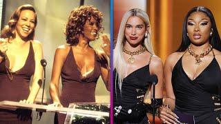GRAMMYs Dua Lipa and Megan Thee Stallion Recreate ICONIC Whitney Houston and Mariah Carey Moment