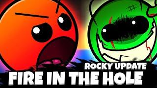 FIRE IN THE HOLE ROCKY UPDATE VS Friday Night Funkin  ROCK ON THE GROUND FNF MOD