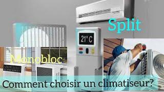 différence entre climatiseur split unit et climatiseur Monobloc & climatiseur Windows