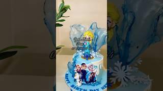 මම ගොඩාක් ආසාවෙන් කරපු Cake එකක්..Elsa️  yelina cake”Paris  #frozen #elsacake #anneyelina