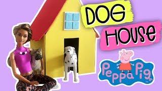 DIY How to make a Doghouse like that of Peppa Pig. Barbie crafts