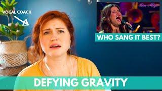 Defying gravity I Who sang it best? I Vocal coach reacts