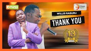 Willis Raburu signs off from Citizen TV after 13 years of service