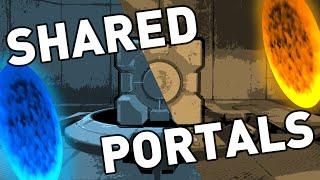 Playing Portal 1 and 2 with One Set of Portals