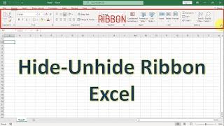 Auto Hide Ribbon in Excel 2021.