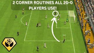 2 BEST CORNER ROUTINES ALL 20-0 PLAYERS USE FC24 CORNER TUTORIAL