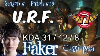 SKT T1 Faker CASSIOPEIA Playing U.R.F.  - Patch 6.19 KR  League of Legends