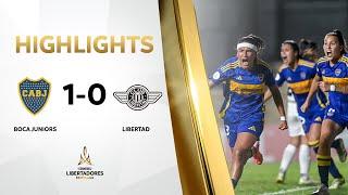 RESUMEN  BOCA JUNIORS ARG VS. LIBERTAD PAR 1-0  CONMEBOL #LIBERTADORESFEM 2024