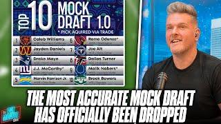 The Most Accurate Mock Draft Has Officially Been Released & Has Some SHOCKERS  Pat McAfee Reacts