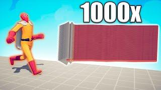 1000x OVERPOWERED SPEAR THROWER vs UNITS - TABS  Totally Accurate Battle Simulator 2024