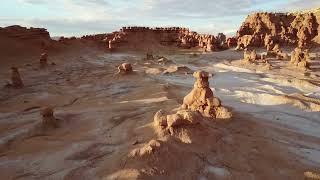 Mysterious Rock Formations of Goblin Valley Utah by Drone