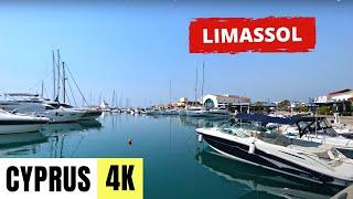 LIMASSOL CYPRUS  4K Ultra HD - City Centre Walking Tour